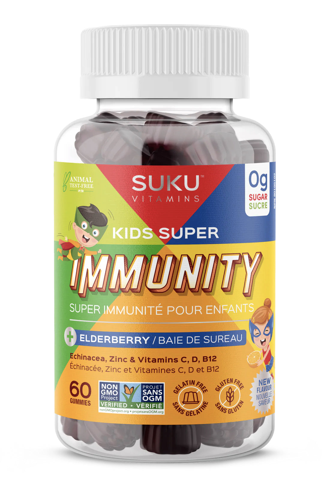 Super immunité pour enfants - Suku Vitamins - 60 gummies